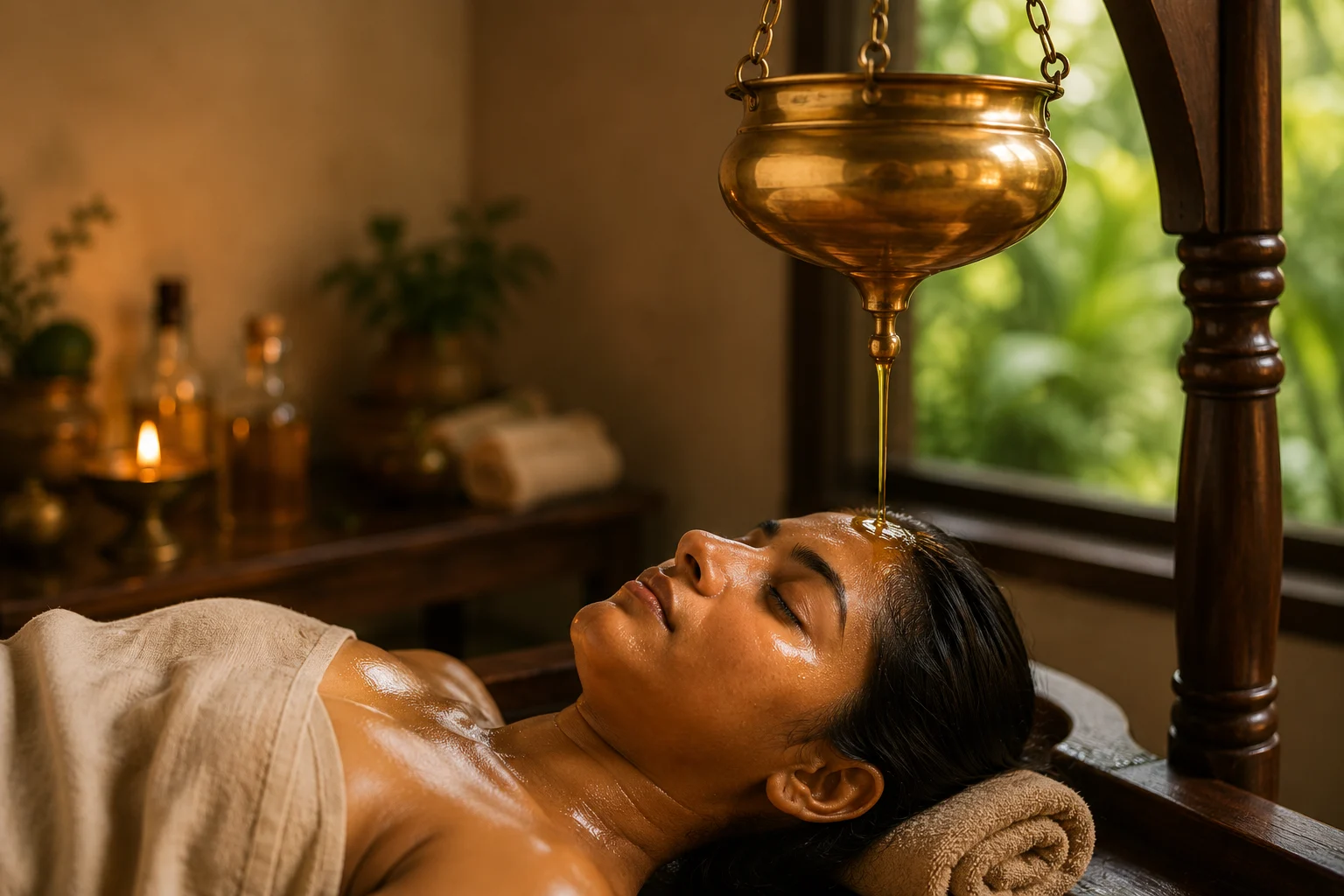 Shirodhara treatment